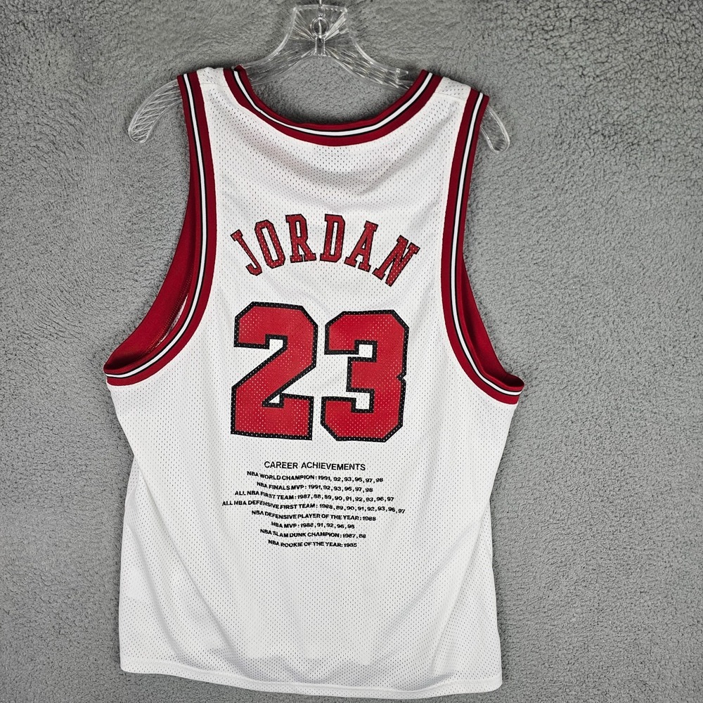 Chicago Bulls Michael Jordan Essentials Jersey Mens L Mesh Sleeveless HF9375-100